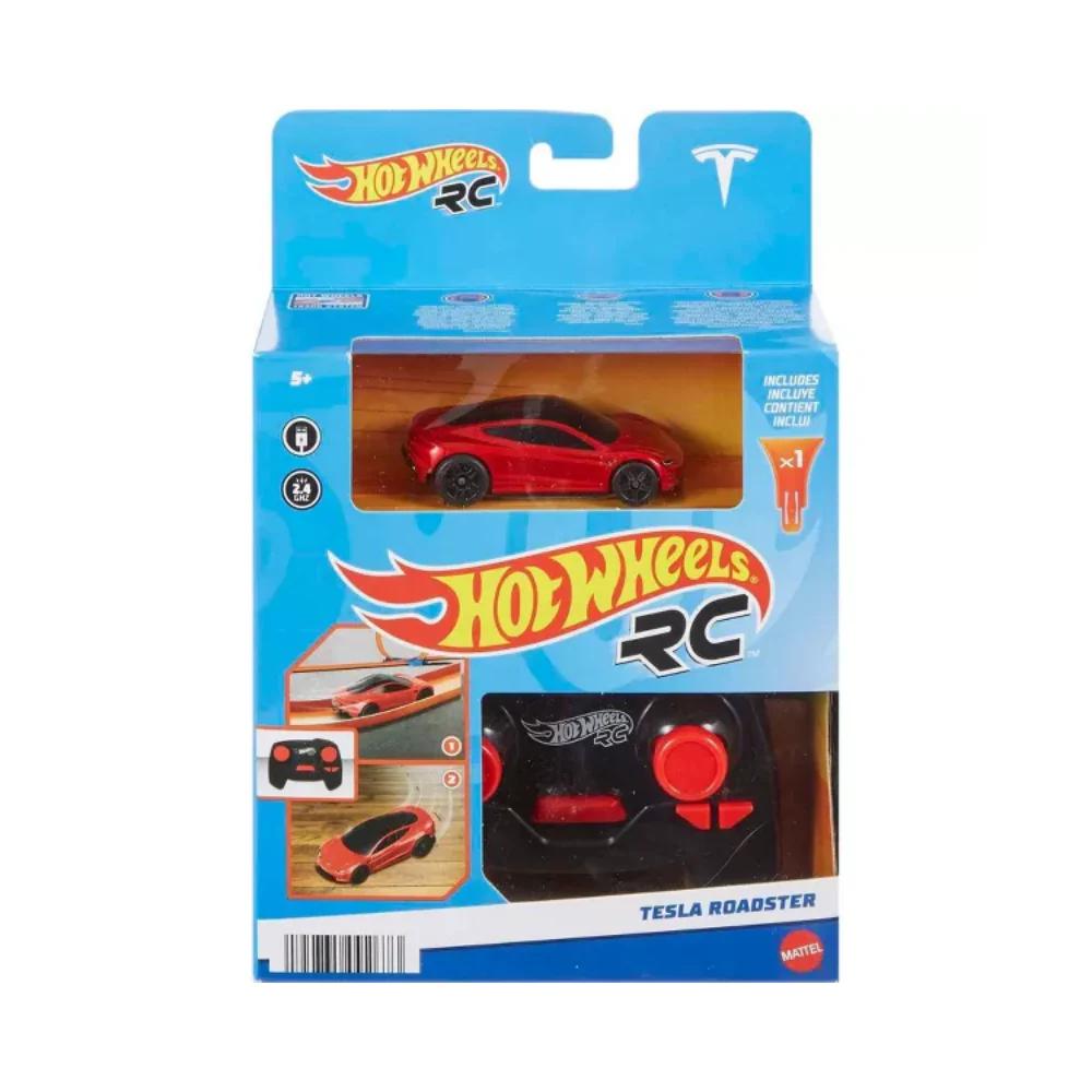 Hot Wheels R/C 1:64 Tesla Roadster By Mattel