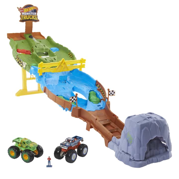 Hot Wheels Monster Trucks Wreckin' Raceway Playset - Image 2