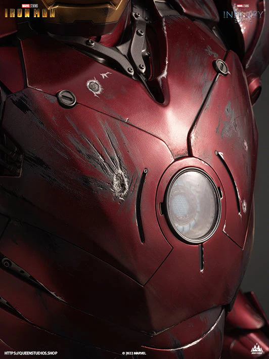 Marvel Iron Man Mark 3 1/2 Statue (Battle-Damaged Edition) By Queen Studios - Image 4