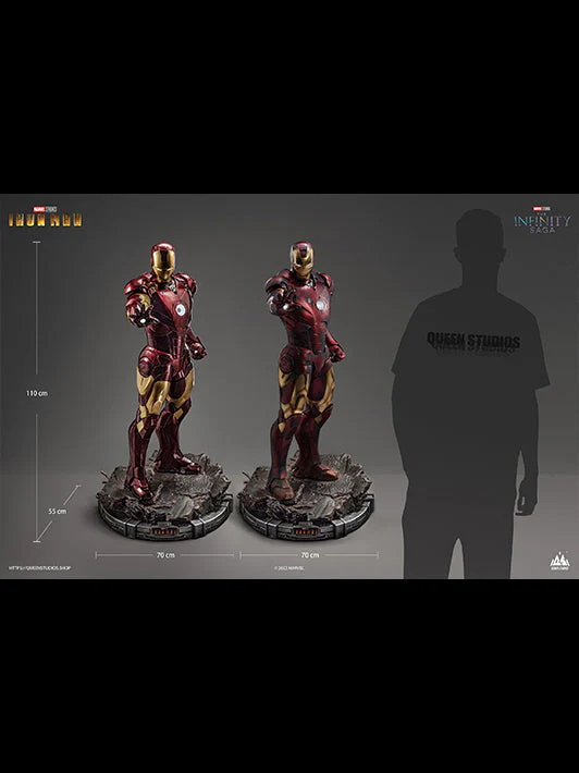 Marvel Iron Man Mark 3 1/2 Statue (Battle-Damaged Edition) By Queen Studios - Image 6