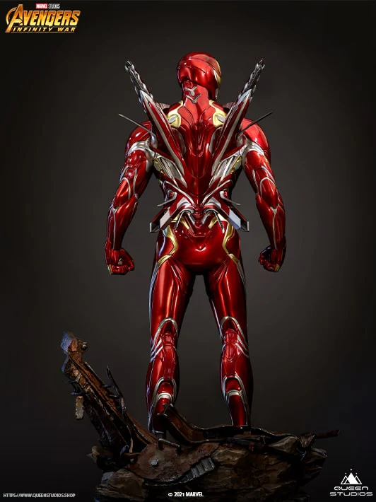 Marvel Iron Man Mark 50 1/2 Statue By Queen Studios - Image 3
