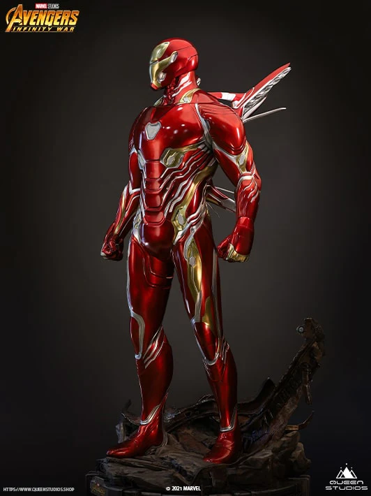 Marvel Iron Man Mark 50 1/2 Statue By Queen Studios - Image 4