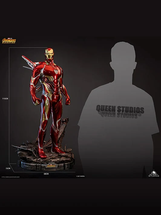 Marvel Iron Man Mark 50 1/2 Statue By Queen Studios - Image 6