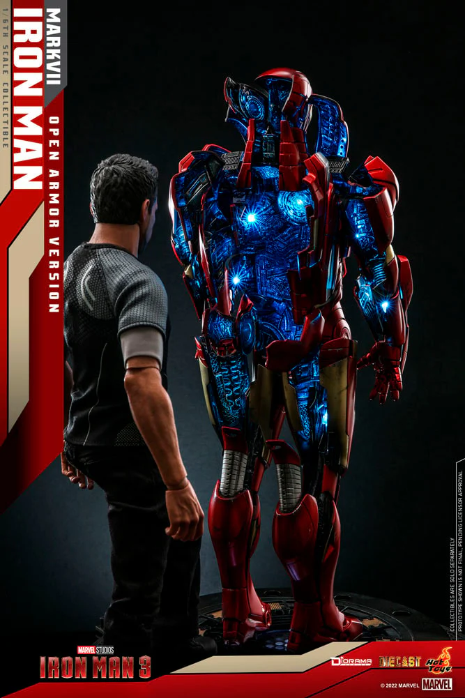Marvel Iron Man Mark 7 Open Armor Version By Hot Toys - Image 2