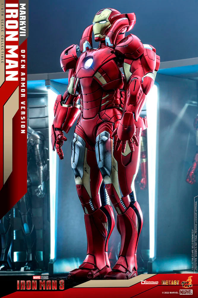 Marvel Iron Man Mark 7 Open Armor Version By Hot Toys - Image 3