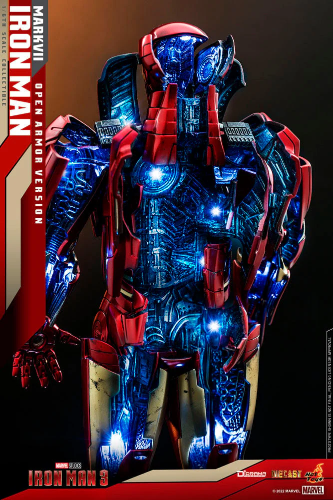 Marvel Iron Man Mark 7 Open Armor Version By Hot Toys - Image 5
