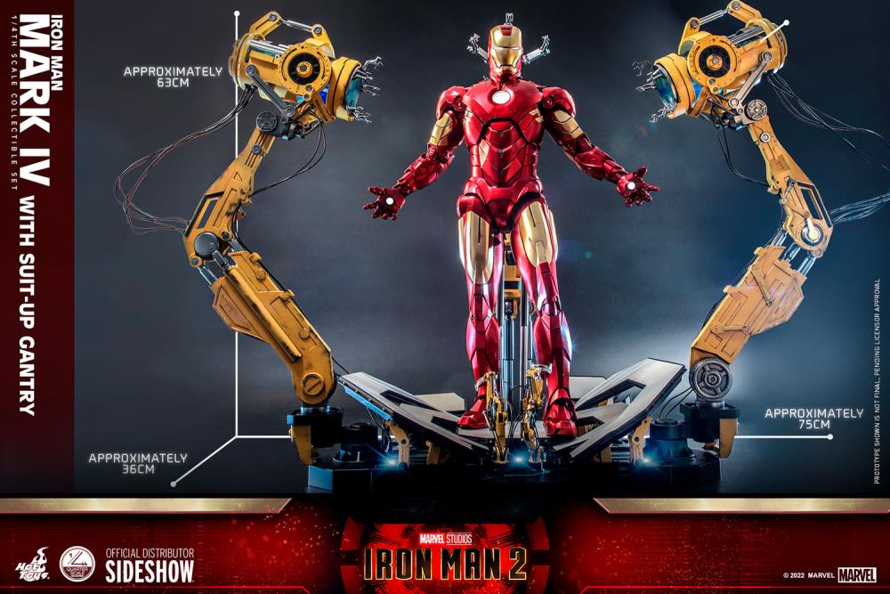 IRON MAN MARK IV WITH GANTRY 1:4 SET By Hot Toys - Image 3