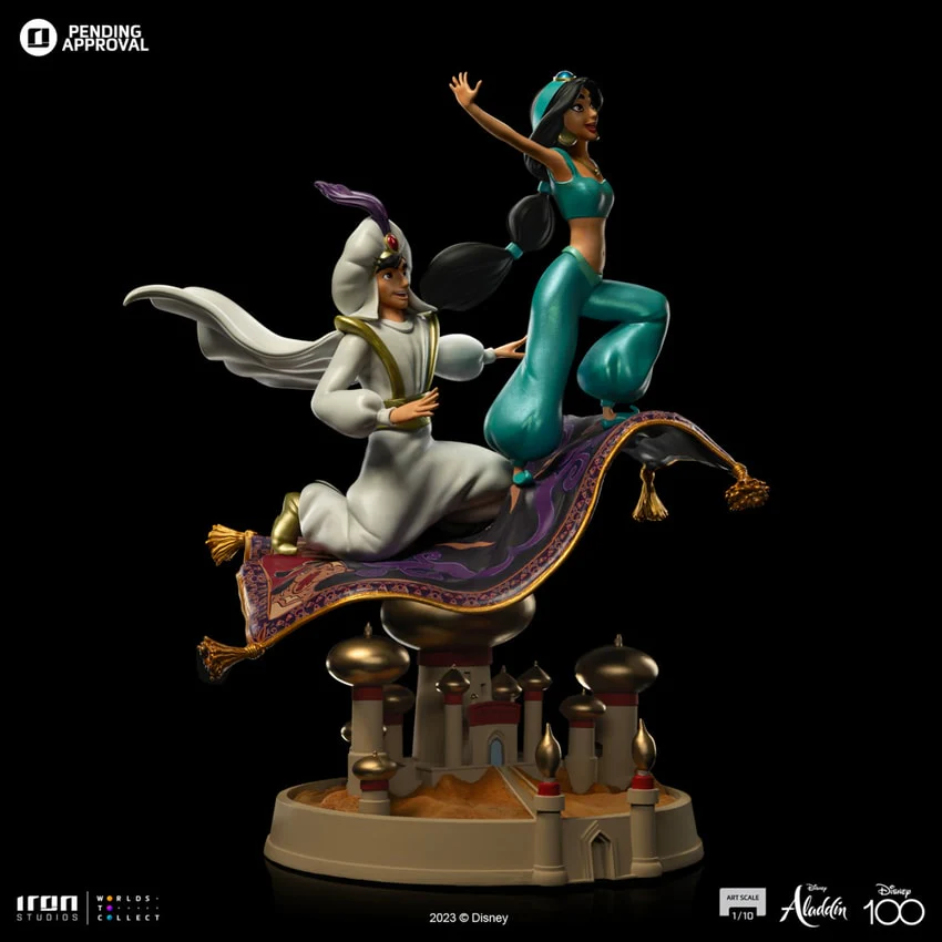 Iron Studios Aladdin And Jasmine - Disney 100Th - Art Scale 1/10 - by Iron Studios - Image 3