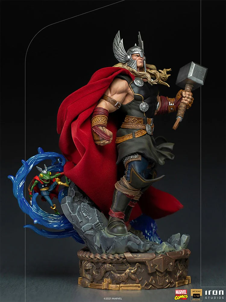 Marvel Comics Thor Unleashed Deluxe 1/10 Deluxe Art Statue by Iron Studios - Image 2