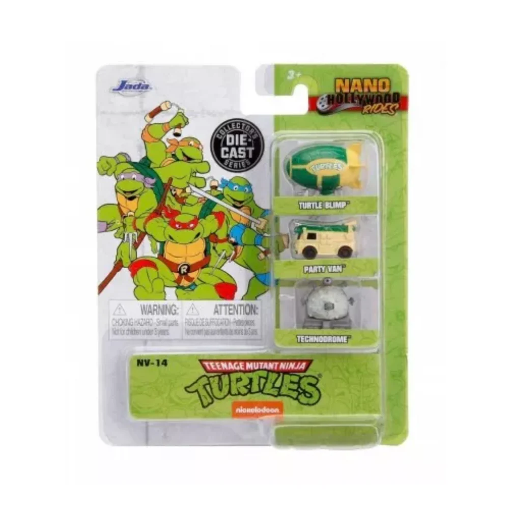 Teenage Mutant Ninja Turtles 3 Pack Die-Cast Nano Cars