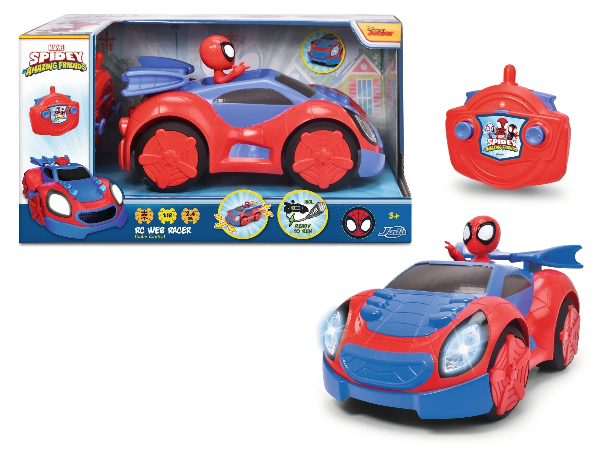 Spidey Web Racer Remote Control Car by Jada - Image 3