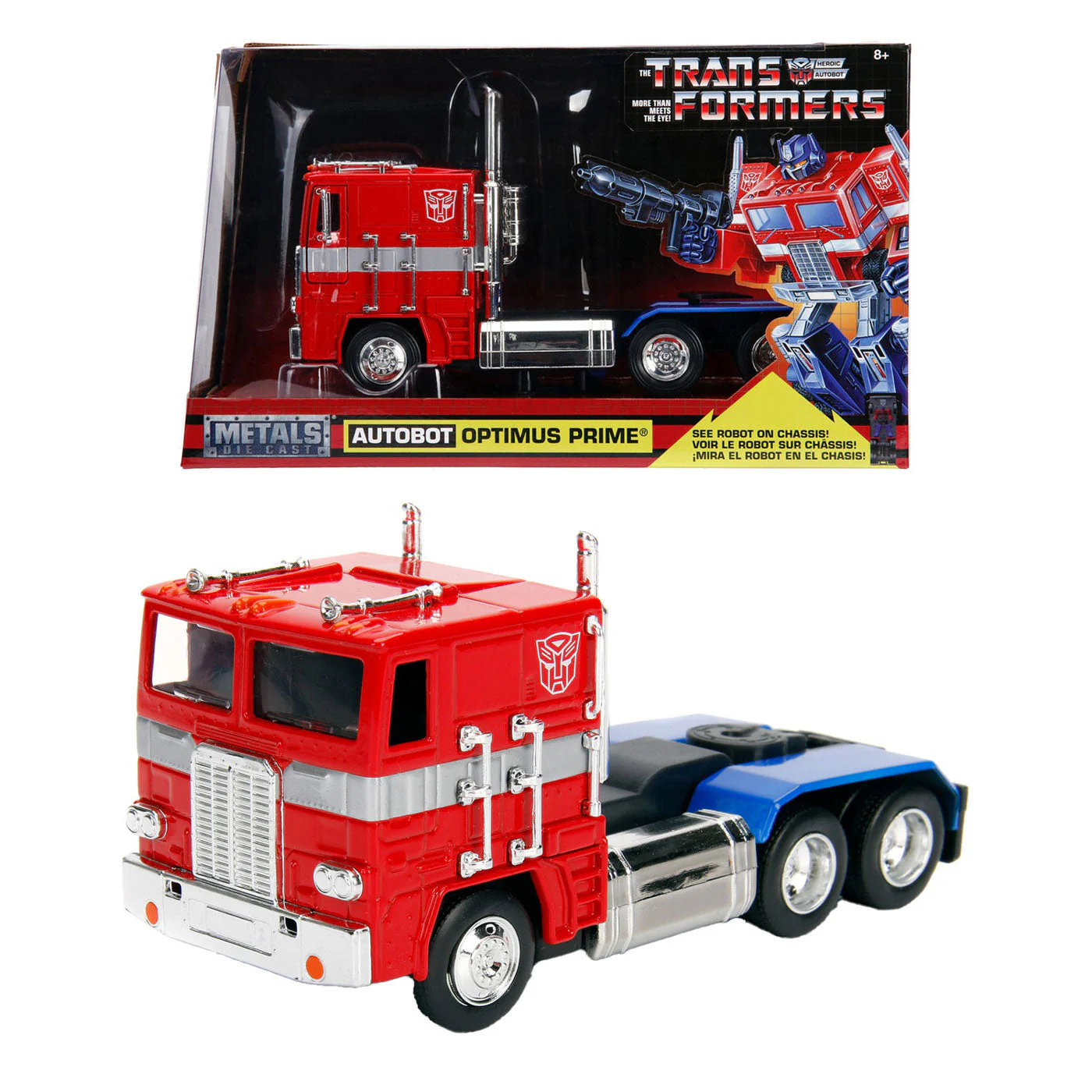 Transformers Generation 1 Autobot Optimus Prime 1/24 Scale Die-Cast Model - Image 2