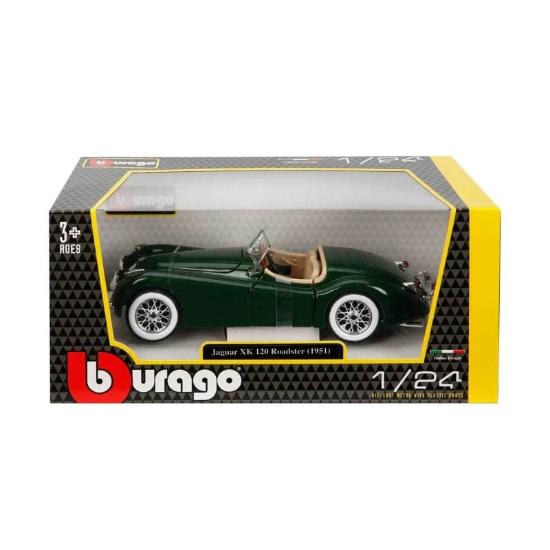JAGUAR XK 120 ROADSTER (1951) - 1:24 Collezione (B) w/o stand Diecast Cars by Bburago - Image 2