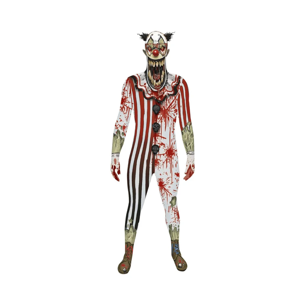 Jaw Dropper Clown Morphsuit Adult M