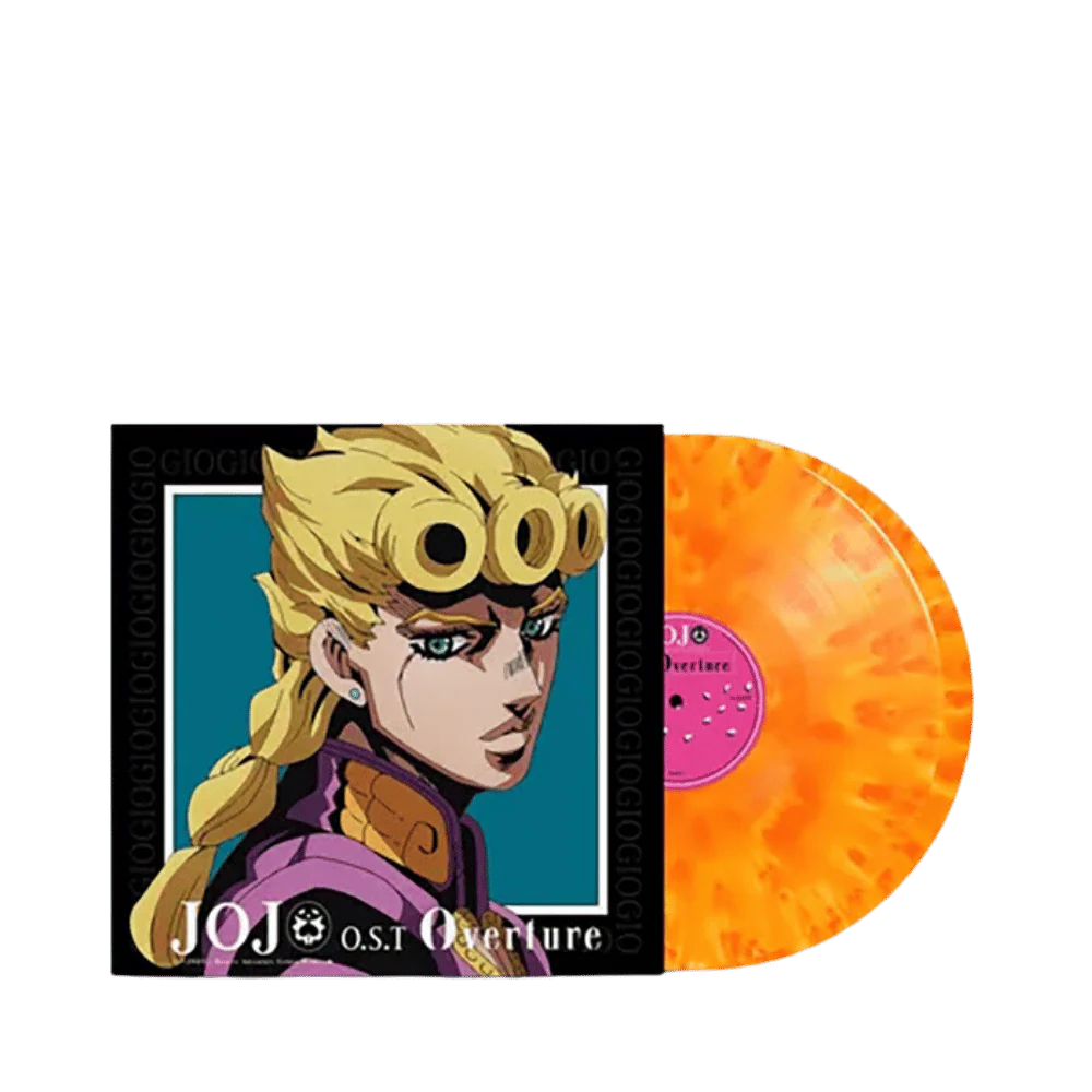 Jojo's Bizarre Adventure Golden Wind Soundtrack (Orange & Yellow Marble Vinyl) LP Record