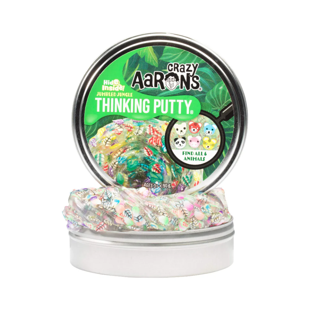 Crazy Aaron's Hide Inside Jumbled Jungle Thinking Putty