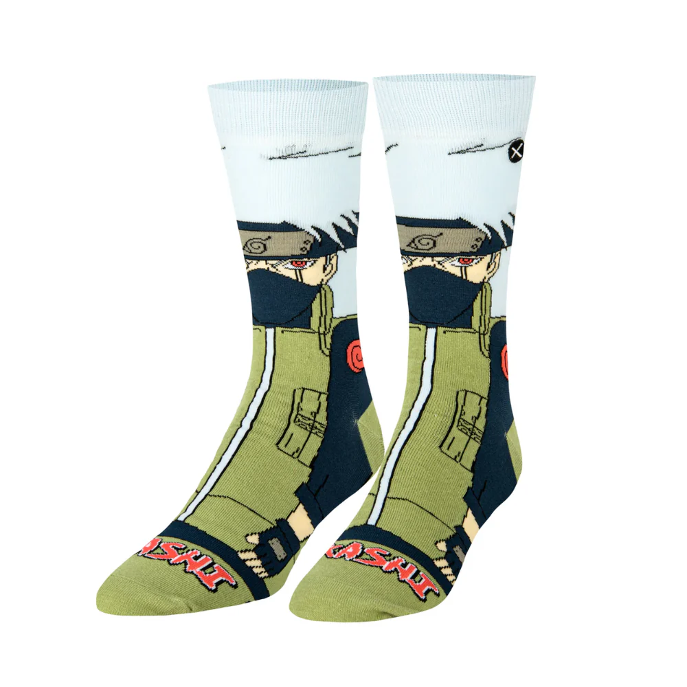 Kakashi 360 - Mens Crew Straight Socks By Odd Socks