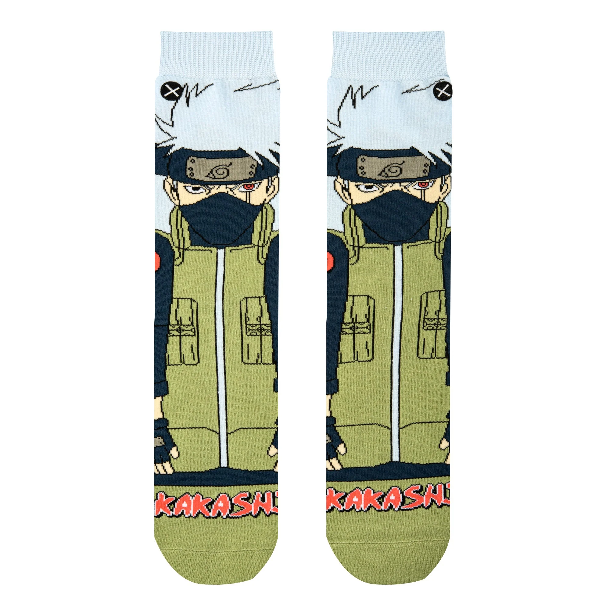 Kakashi 360 - Mens Crew Straight Socks By Odd Socks - Image 2