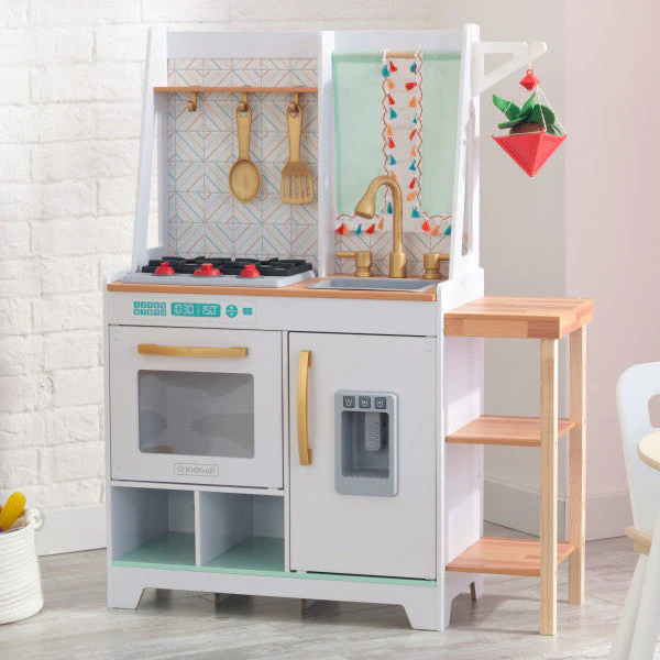 Boho Bungalow Wooden Play Kitchen By Kidkraft - Image 2