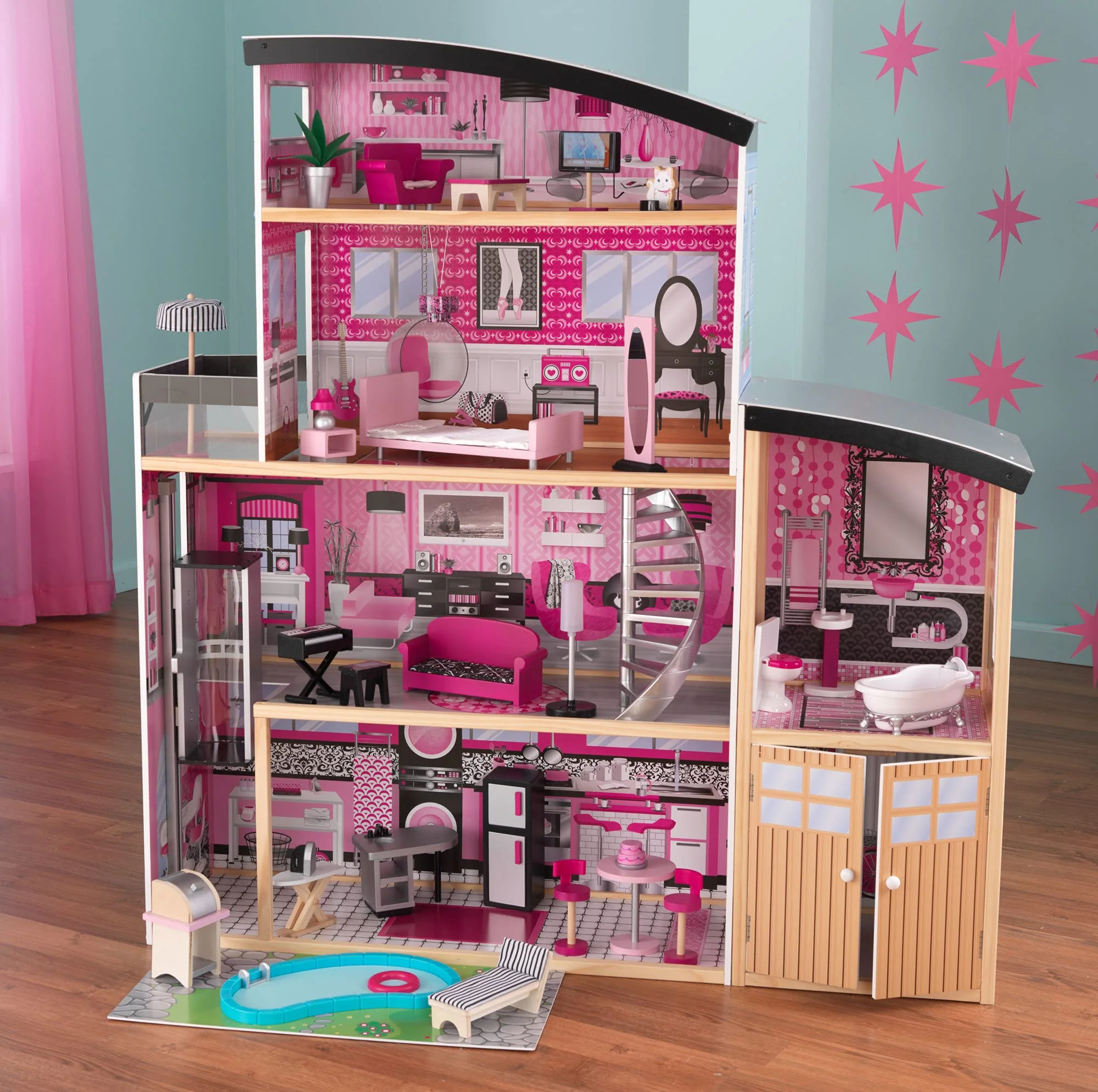 Shimmer Mansion Dollhouse By Kidkraft - Image 2