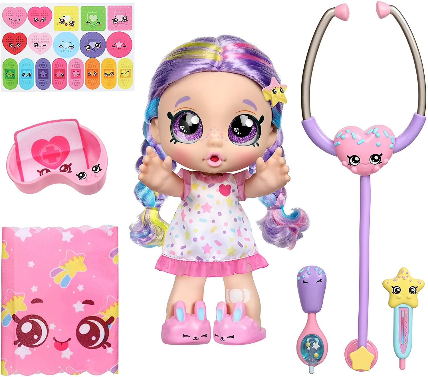 KINDI KIDS S3 HP SHIVER & SHAKE DOLL - RAINBOW KATE
