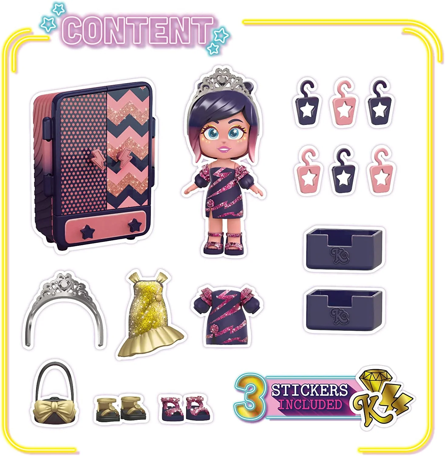 KOOKYLOOS Ava's Wardrobe Doll Playset - Image 3