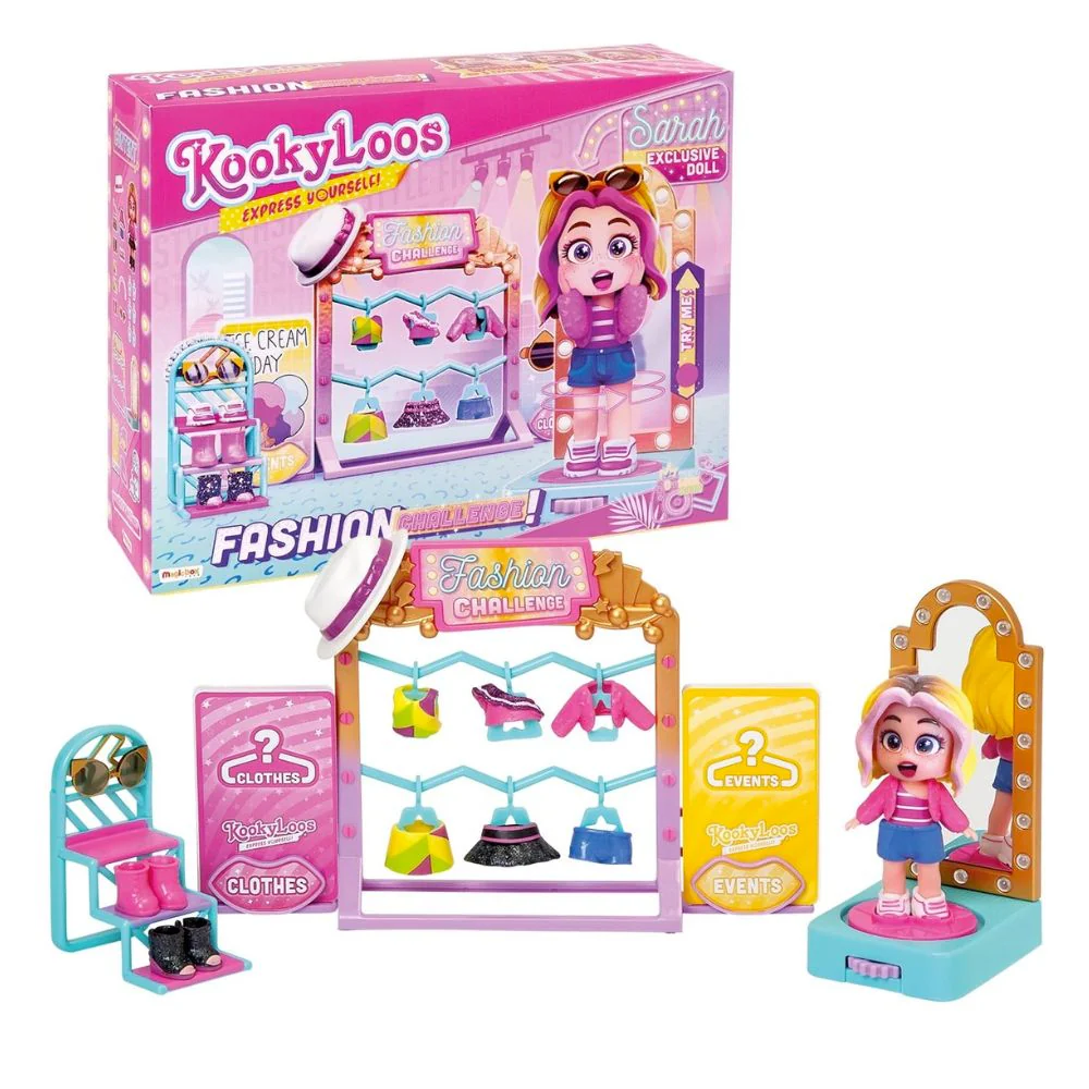 KOOKYLOOS Sarah's Fashion Challenge Doll Play Set - Image 2