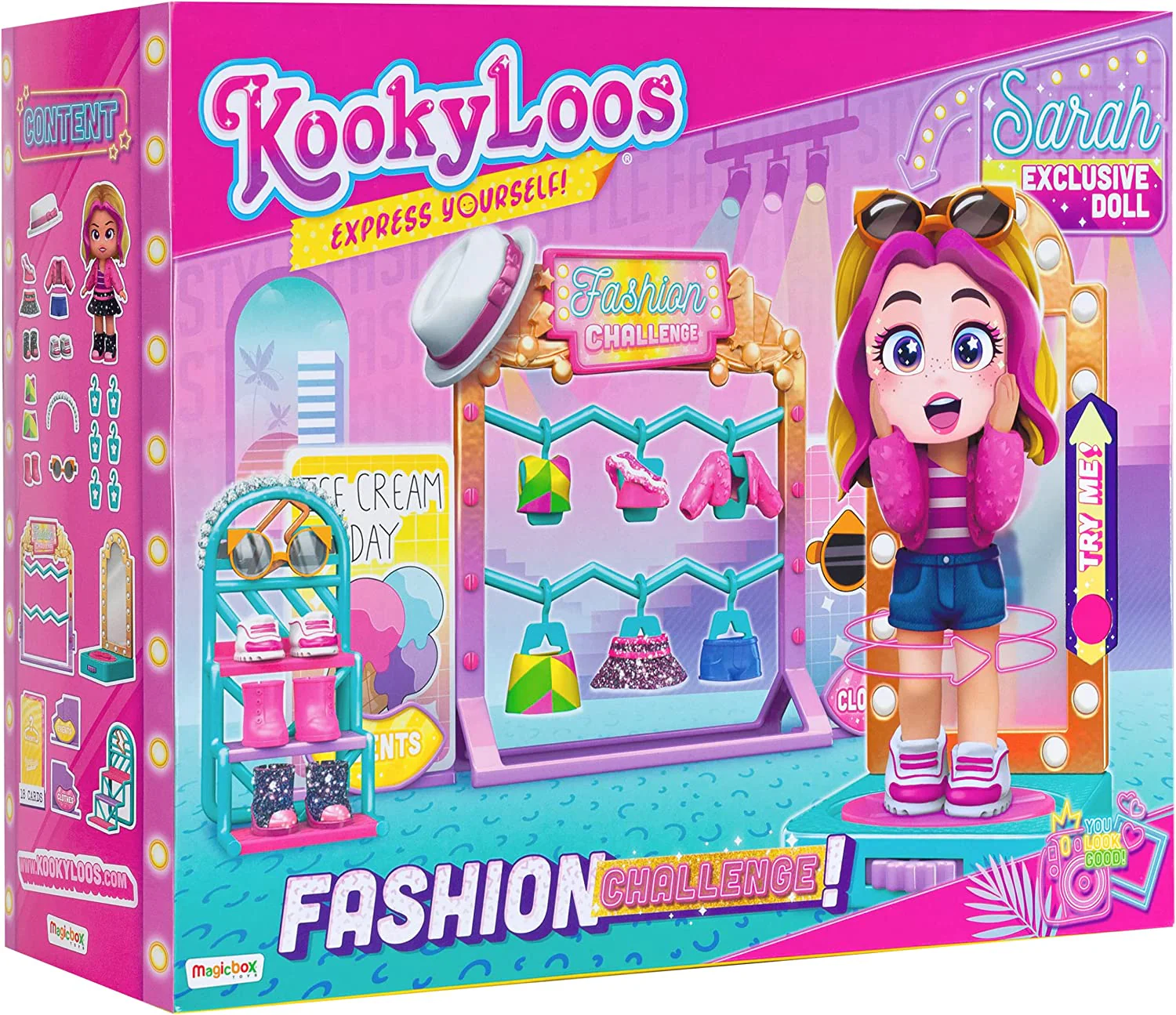 KOOKYLOOS Sarah's Fashion Challenge Doll Play Set - Image 5