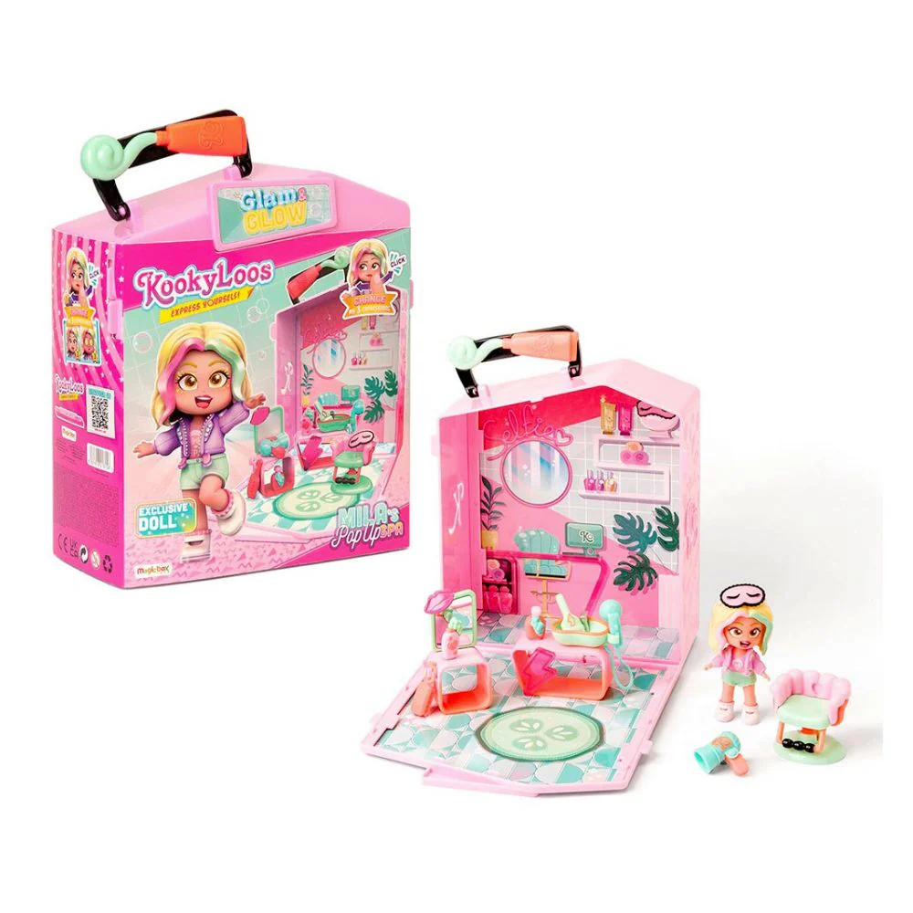 KOOKYLOOS Mila's Pop Up Spa Doll Play Set - Image 2