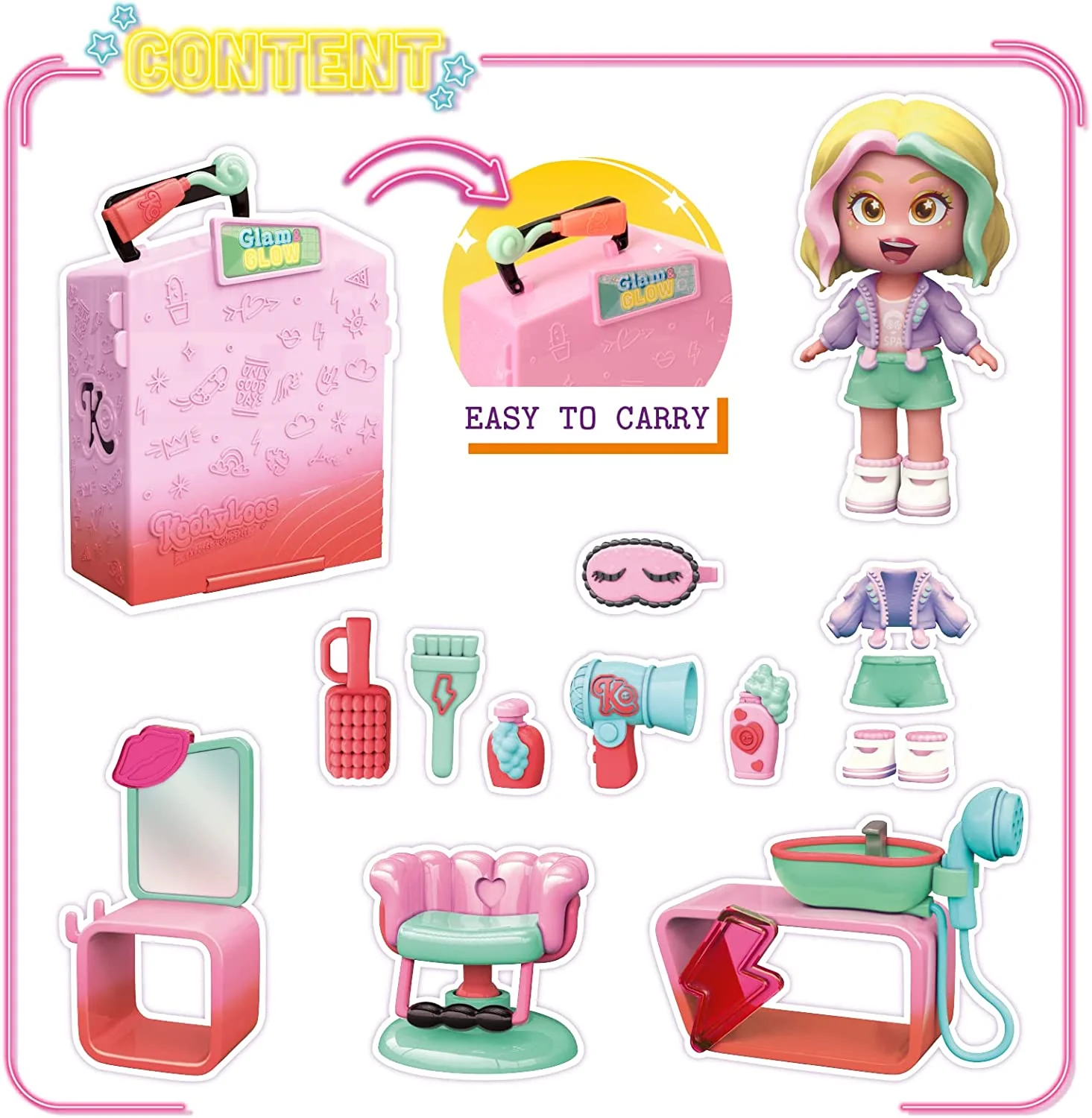 KOOKYLOOS Mila's Pop Up Spa Doll Play Set - Image 3