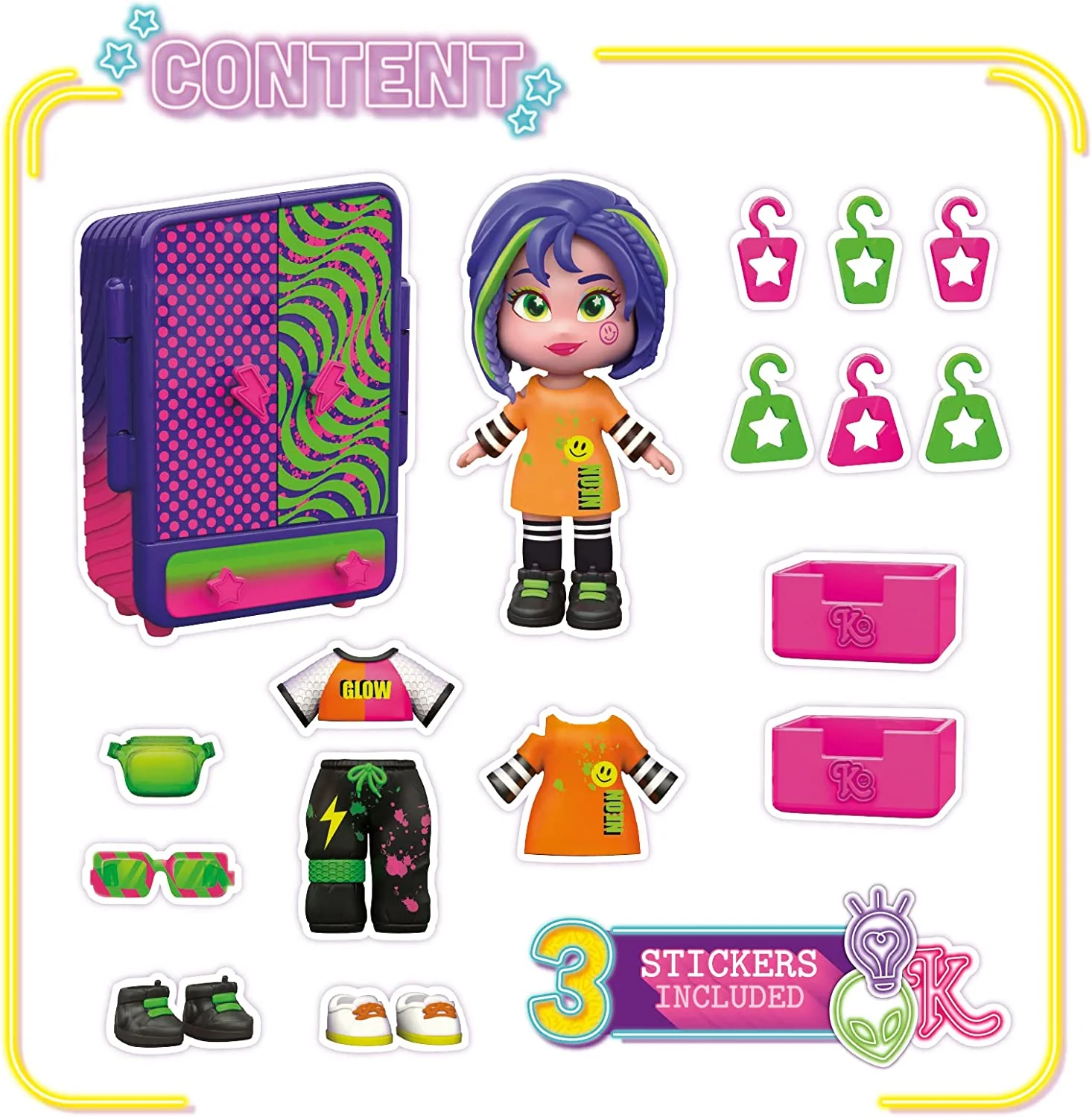 KOOKYLOOS Robin's Wardrobe Doll Play Set - Image 4