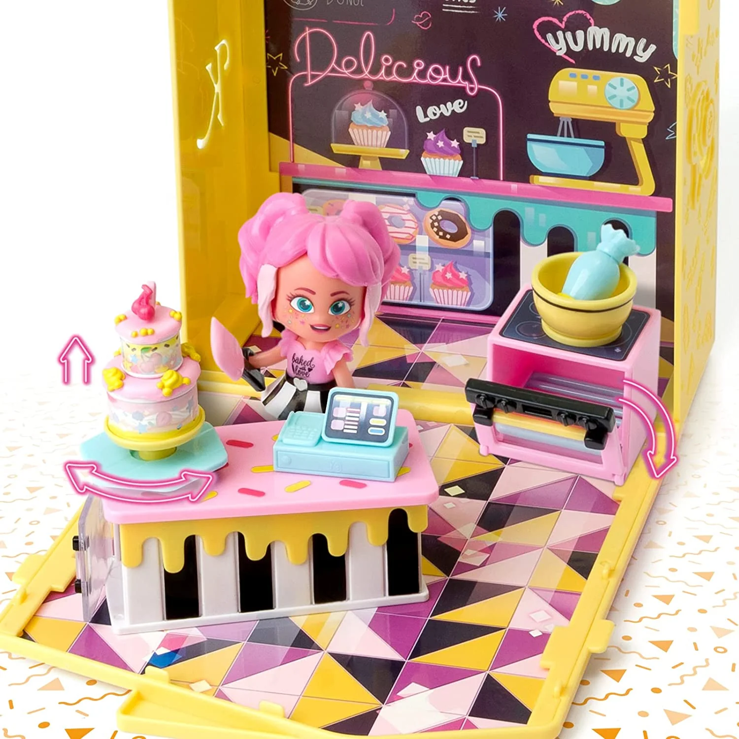 KOOKYLOOS Tiffany's Pop Up Bakery Doll Play Set - Image 5