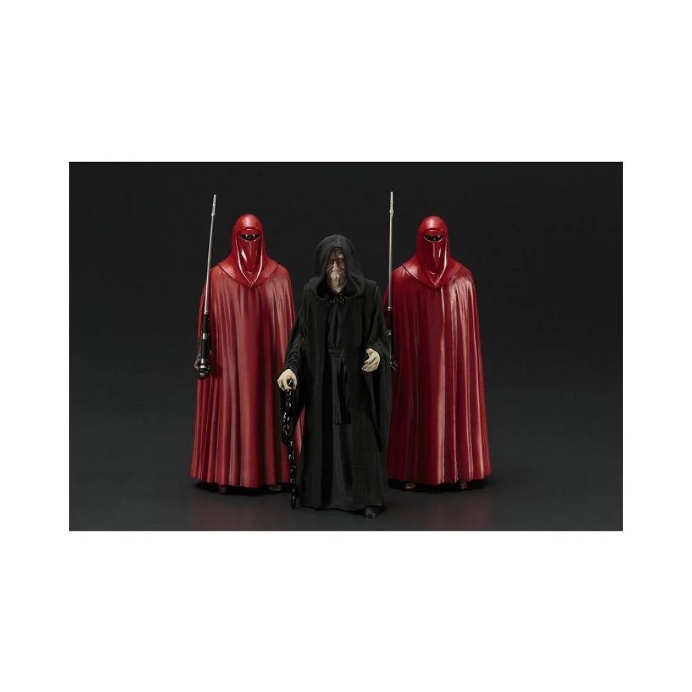 Kotobukiya : Star Wars Emperor Palpatine & Royal Guard 3Pack Artfx+ Statue - Image 3