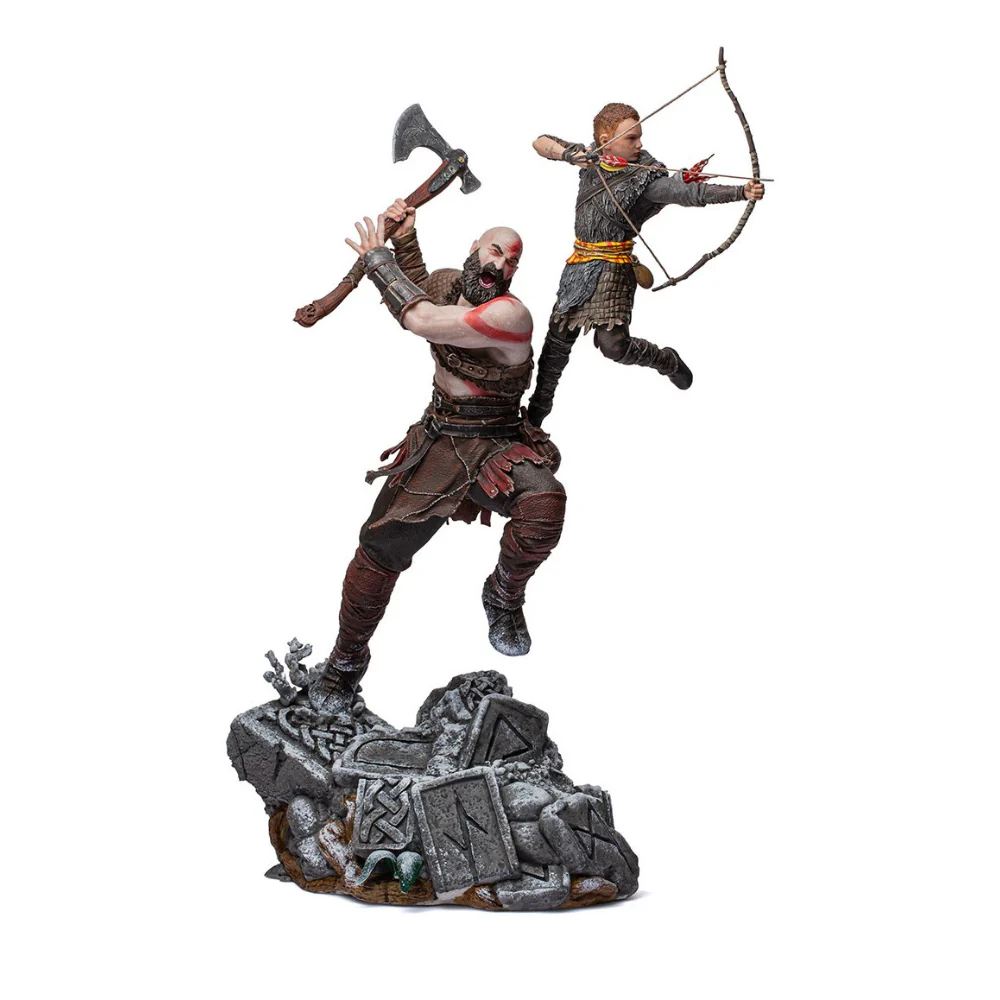 God Of War - Kratos And Atreus Bds Art Scale 1/10 Statue By Iron Studios