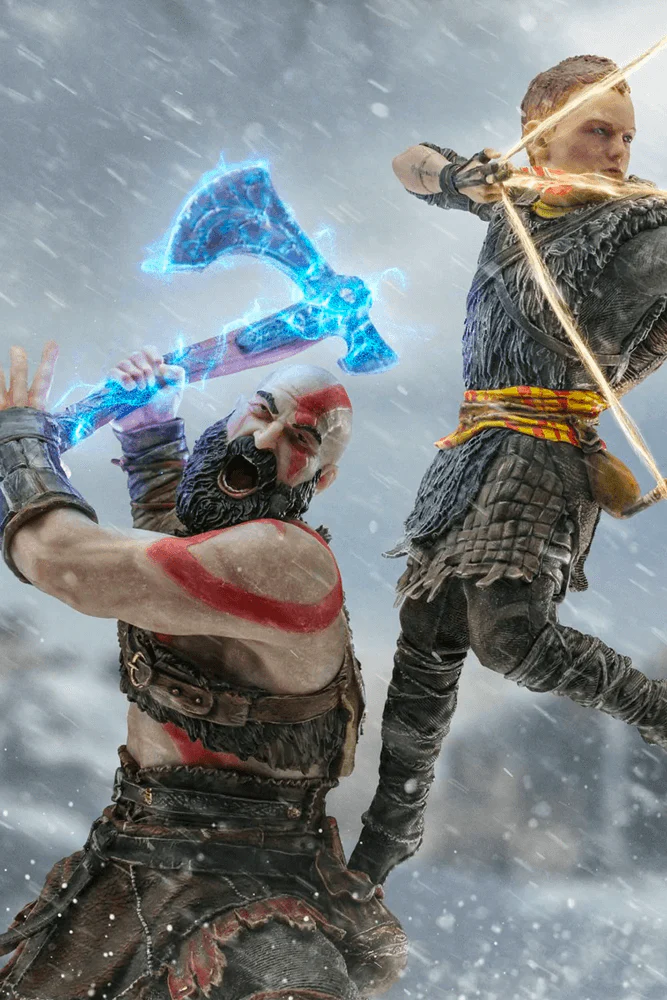 God Of War - Kratos And Atreus Bds Art Scale 1/10 Statue By Iron Studios - Image 3