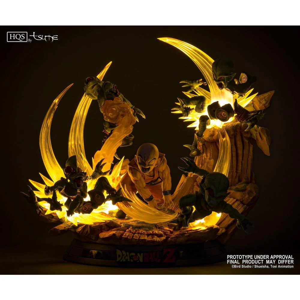 Dragon Ball Z Krilin Vs The Saibaimen 1/6 Scale High Quality Statue by Tsume Art - Image 3