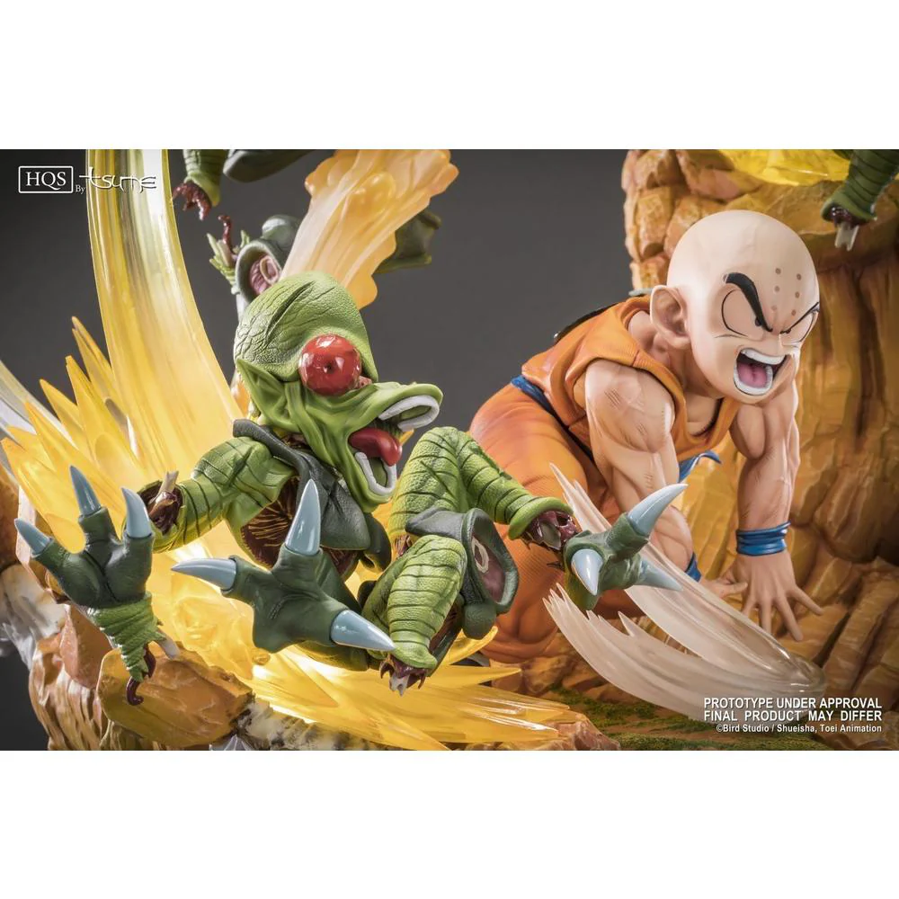 Dragon Ball Z Krilin Vs The Saibaimen 1/6 Scale High Quality Statue by Tsume Art - Image 4