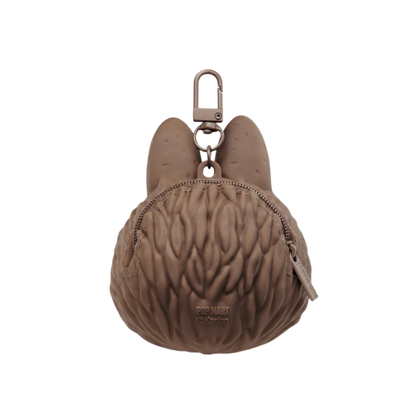 Labubu Originals-Brown Silicone Earphone Bag - Image 2