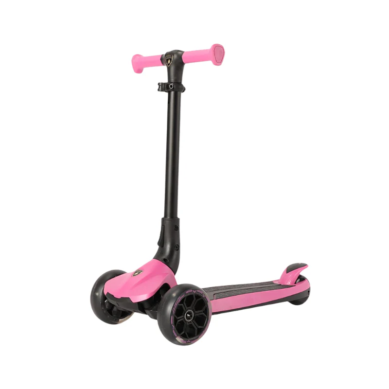 LAMBORGHINI 3-WHEEL KIDS SCOOTER WITH ADJUT HEIGHT-PINK