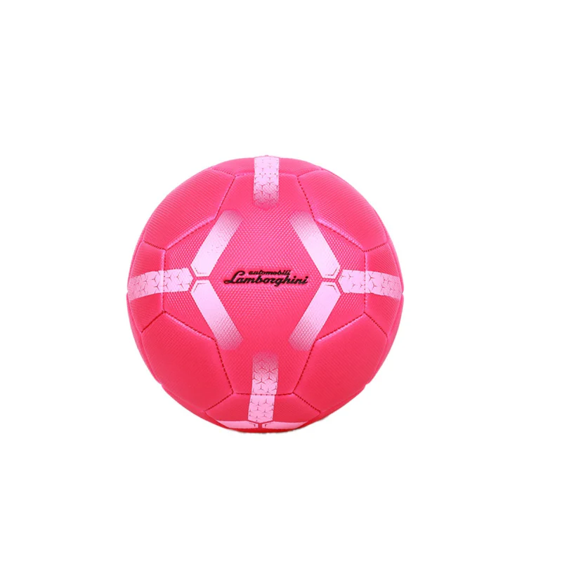 LAMBORGHINI #5 MACHINE SEWING PVC SOCCER BALL - PINK