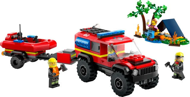 Lego 4X4 FIRE TRUCK WITH RESCUE B.. V29 - Image 2