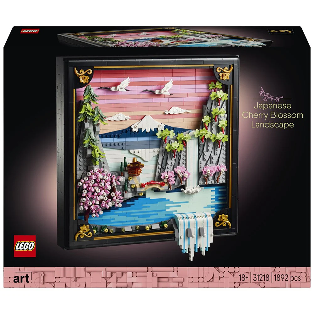 Lego Art Japanese Cherry Blossom Landscape 3D Wall Art (31218)