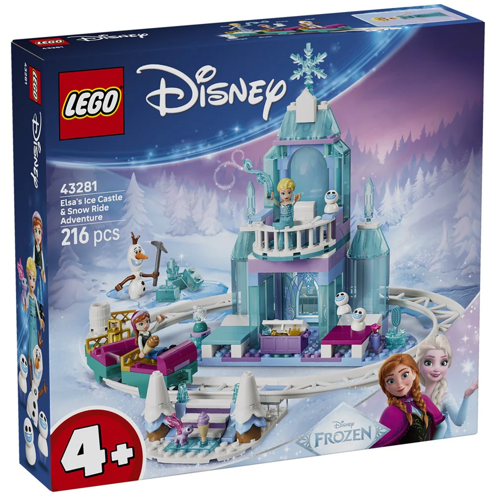 Lego Disney Frozen Elsa’S Ice Castle & Snow Ride Adventure (43281)