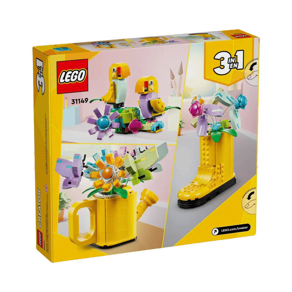 Lego Flowers in Watering Can