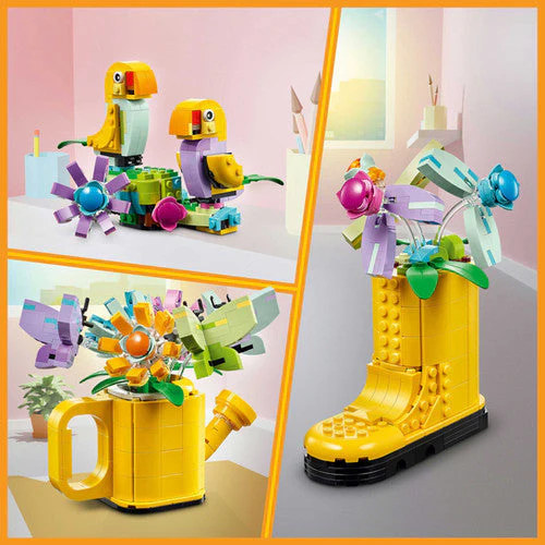 Lego Flowers in Watering Can - Image 2