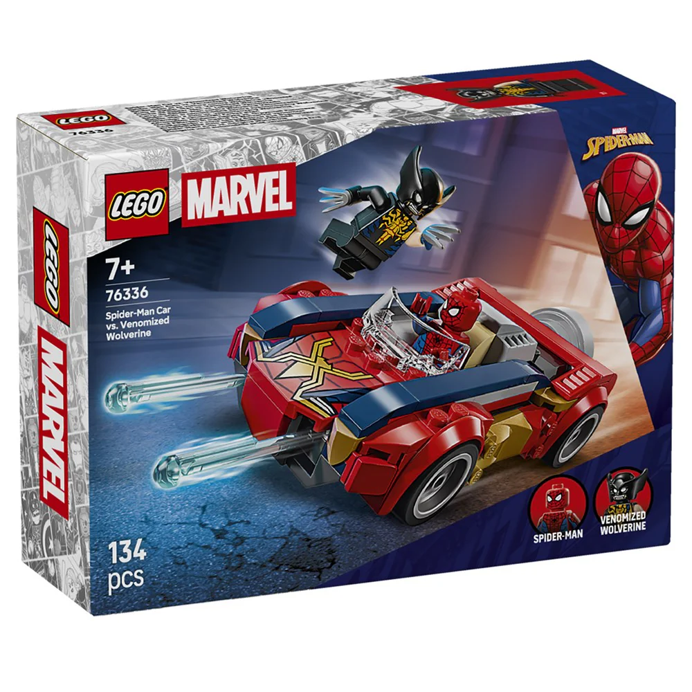 Lego Marvel Spider-Man Car Vs. Venomized Wolverine (76336)