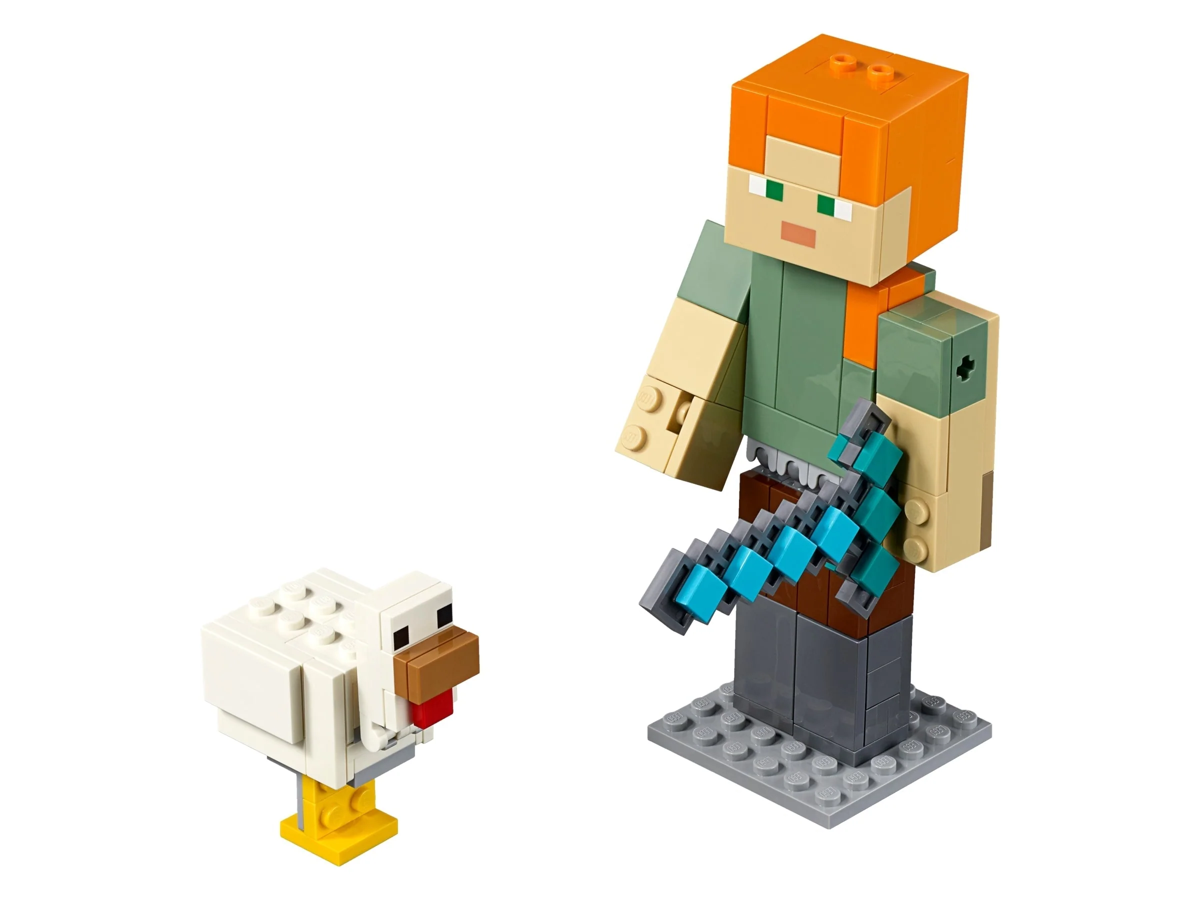 Minecraft Alex BigFig with Chicken by Lego - Image 2