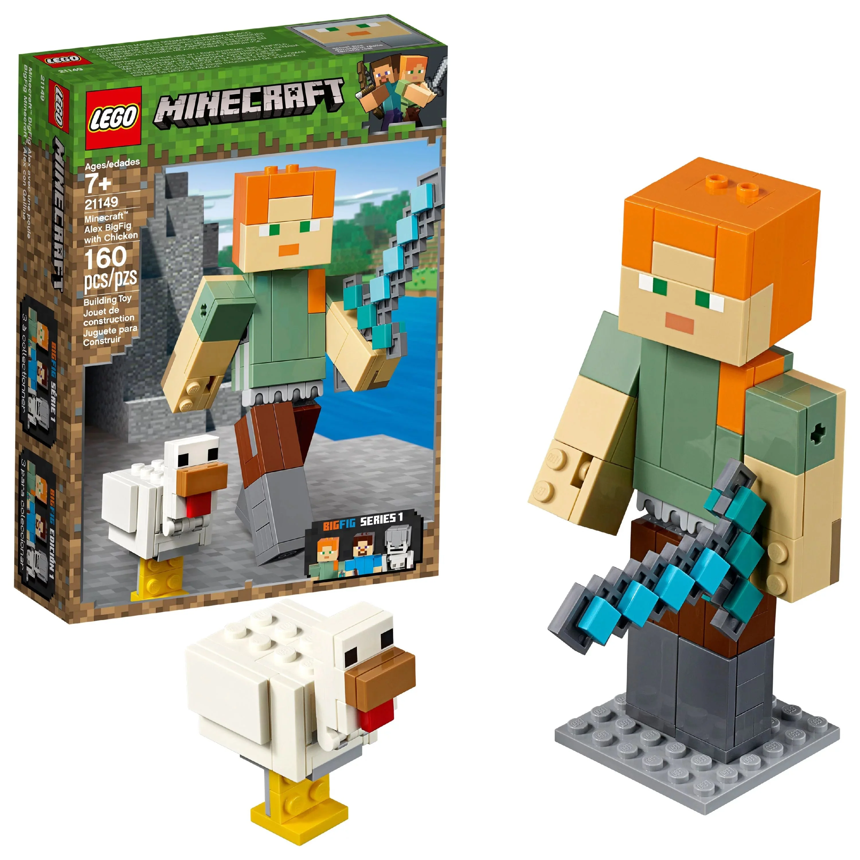 Minecraft Alex BigFig with Chicken by Lego - Image 3