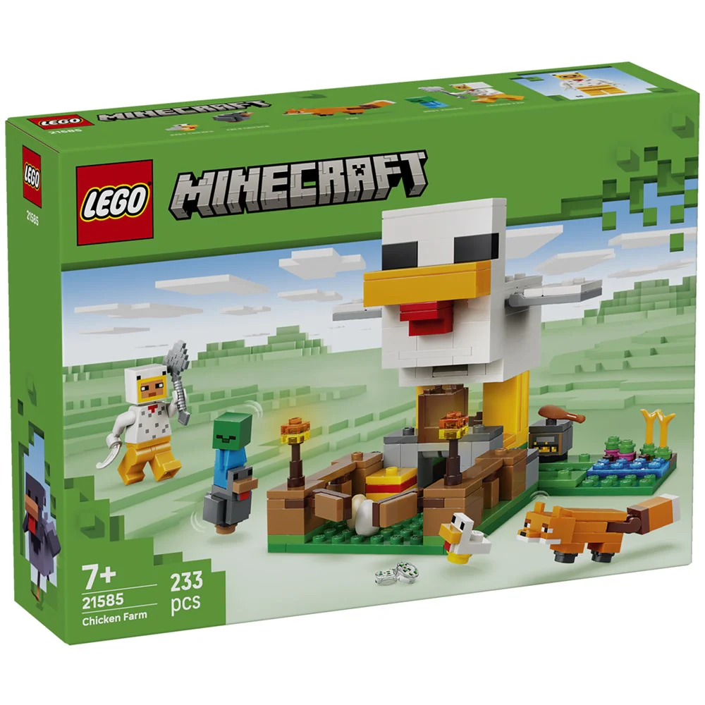 Lego Minecraft Chicken Farm - Gaming Building Toy (21585)