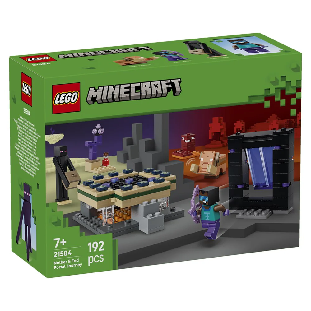 Lego Minecraft Nether & End Portal Journey Gamer Toy (21584)